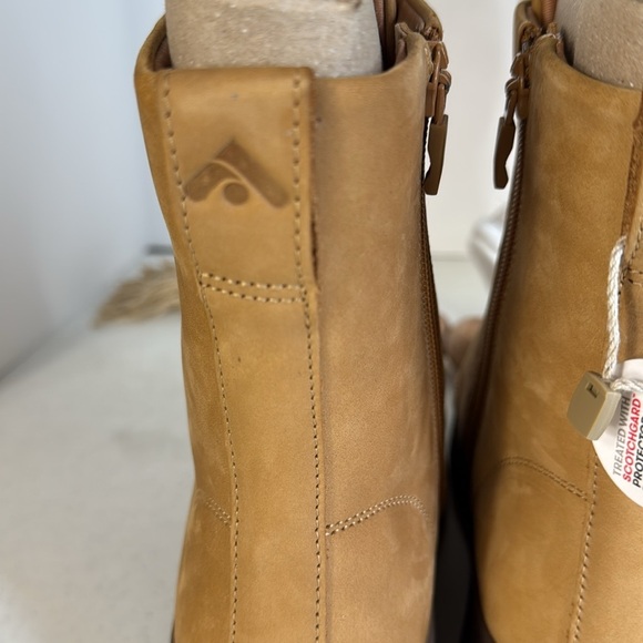 Fitflop F-MODE Nubuck Lace-Up Flatform Ankle Boots Size 7 Tan - Picture 6 of 11